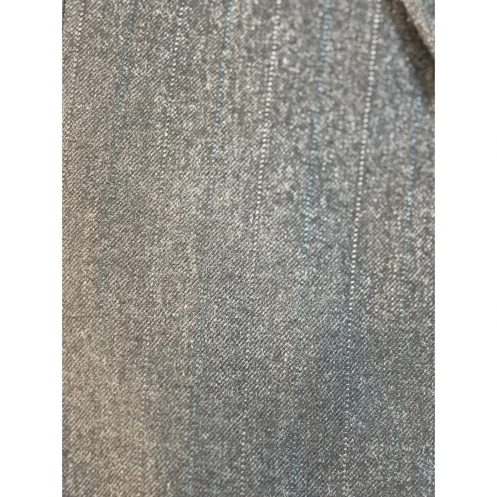 Pierre Cardin Suit Coat 44L Charcoal Pinstripe 2 Button Wool Sport Coat Blazer